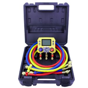 Manometru Electronic Digital HVAC MG-10 cu 90 Agenți Frigorifici, Superheat și Subcooling