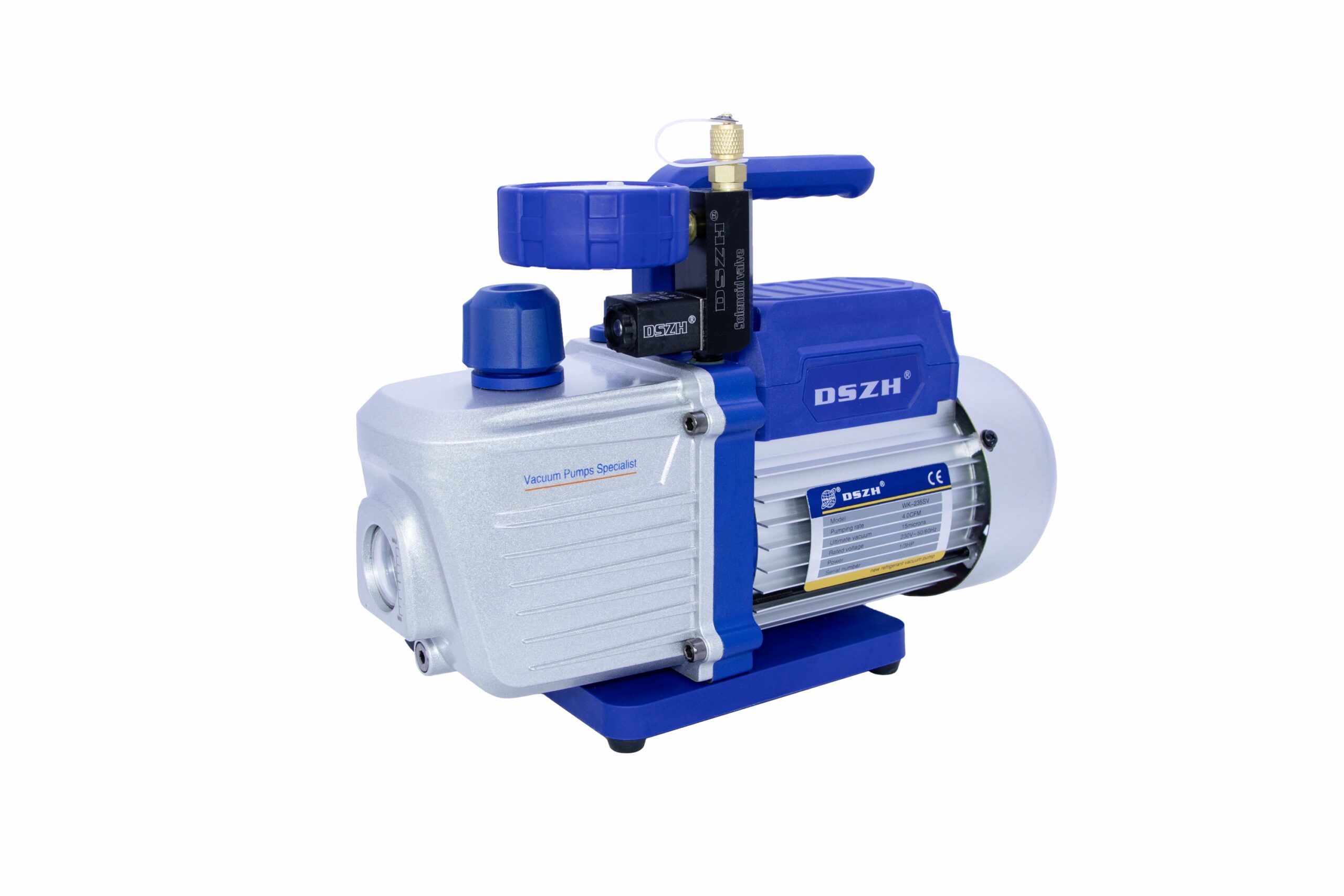Pompă de Vacuum DSZH WK-235SV 4 CFM cu Electrovalvă pentru Instalații Frigorifice și Aer Condiționat