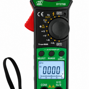 Clește ampermetric digital True RMS DUOYI DY270A AC/DC 600A CAT III 600V pentru măsurarea tensiunii, curentului, rezistenței și capacității